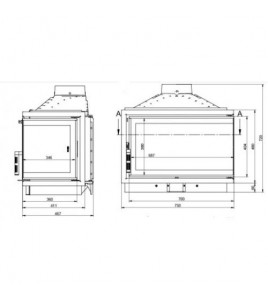 Камінна топка KFD ECO MAX 7 R standart