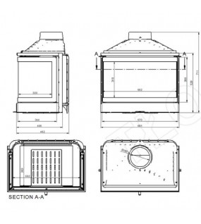 Камінна топка KFD ECO iMAX 7 3F standard з шибером