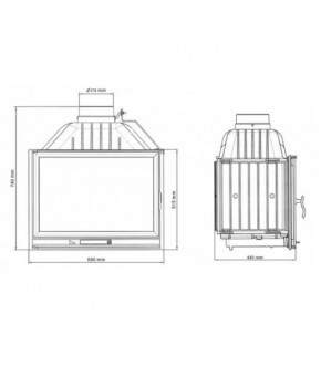 Камінна топка Nordflam LB 700 PIROLISE