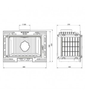 Камінна топка KAWMET W9 (9.8 KW) ECO
