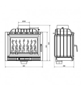 Камінна топка KAWMET W13 A (11.5 KW) ECO