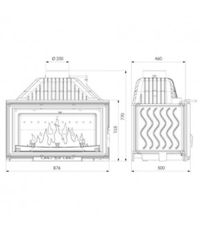 Камінна топка KAWMET W16 (16.3 KW) ECO