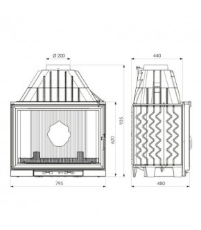 Камінна топка KAWMET W8 (17.5 KW) ECO
