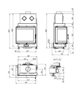 Камінна топка Gavryliv&amp;Sons 61x37x52