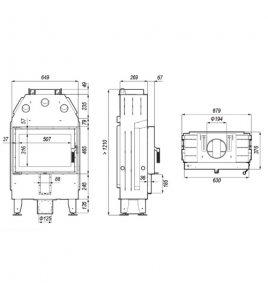Камінна топка Defro Home INTRA SM SLIM