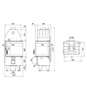 Камінна топка Defro Home INTRA XSM BL Mini Камінна топка Defro Home INTRA XSM BL Mini