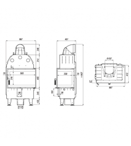 Камінна топка Defro Home INTRA SM BP MINI