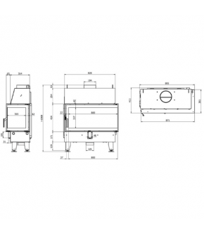 Камінна топка Defro Home IMPULS LA BL