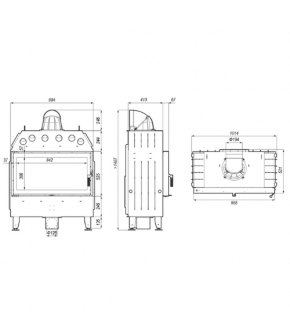Камінна топка Defro Home INTRA LA