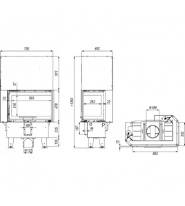 Камінна топка Defro Home INTRA SM BL G SLIM