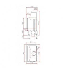 Камінна топка Unico DRAGON 4B Raster Standard