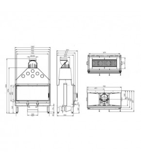 Камінна топка Hitze ARDENTE 90X41.S
