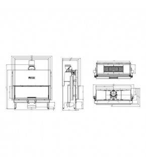 Камінна топка Hitze ARDENTE 120X43.G Камінна топка Hitze ARDENTE 120X43.G