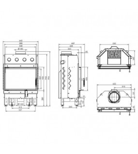 Камінна топка Hitze ALBERO AL9S.H-D