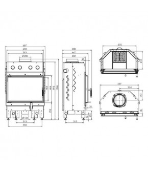 Камінна топка Hitze ALBERO AL11S.H-D