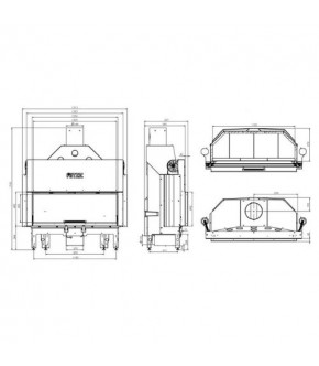 Камінна топка Hitze ALBERO AL120X43G.H-D