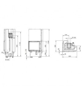 Камінна топка Hoxter ECKA 50/35/45 h