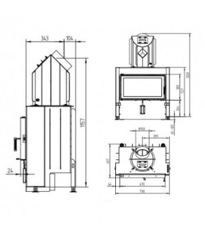 Камінна топка Hoxter HAKA 67/38