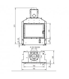 Камінна топка Hoxter HAKA 78/57