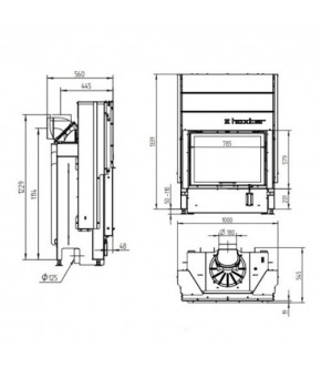 Камінна топка Hoxter HAKA 78/57 h
