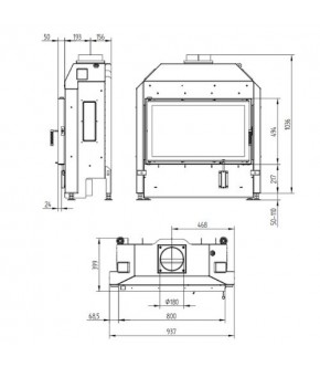 Камінна топка Hoxter HAKA 80/50 S