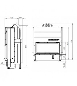 Камінна топка Hoxter HAKA 89/45 h