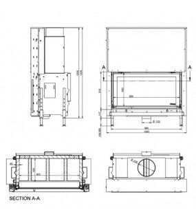 Камінна топка KFD LINEA H 1050