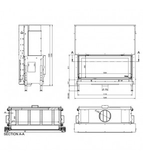 Камінна топка KFD LINEA H 1180