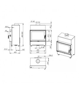 Камінна топка Nordflam ROTEN STANDARD