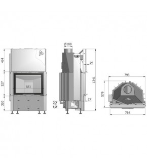 Камінна топка Hajduk Prisma 1VTh