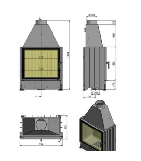 Камінна топка Hajduk Volcano ST