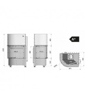 Камінна топка Hajduk Volcano 2LRh