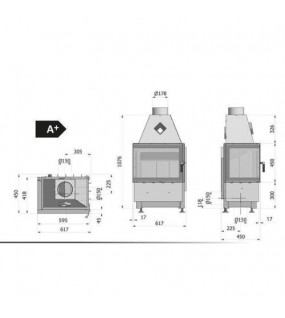 Камінна топка Hajduk Smart 2PXLT