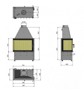 Камінна топка Hajduk Volcano 2LAT