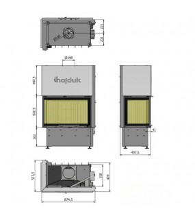Камінна топка Hajduk Volcano 2LATh