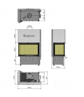 Камінна топка Hajduk Volcano 2LATh