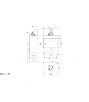 Камінна топка Kratki LUCY 14 тунель