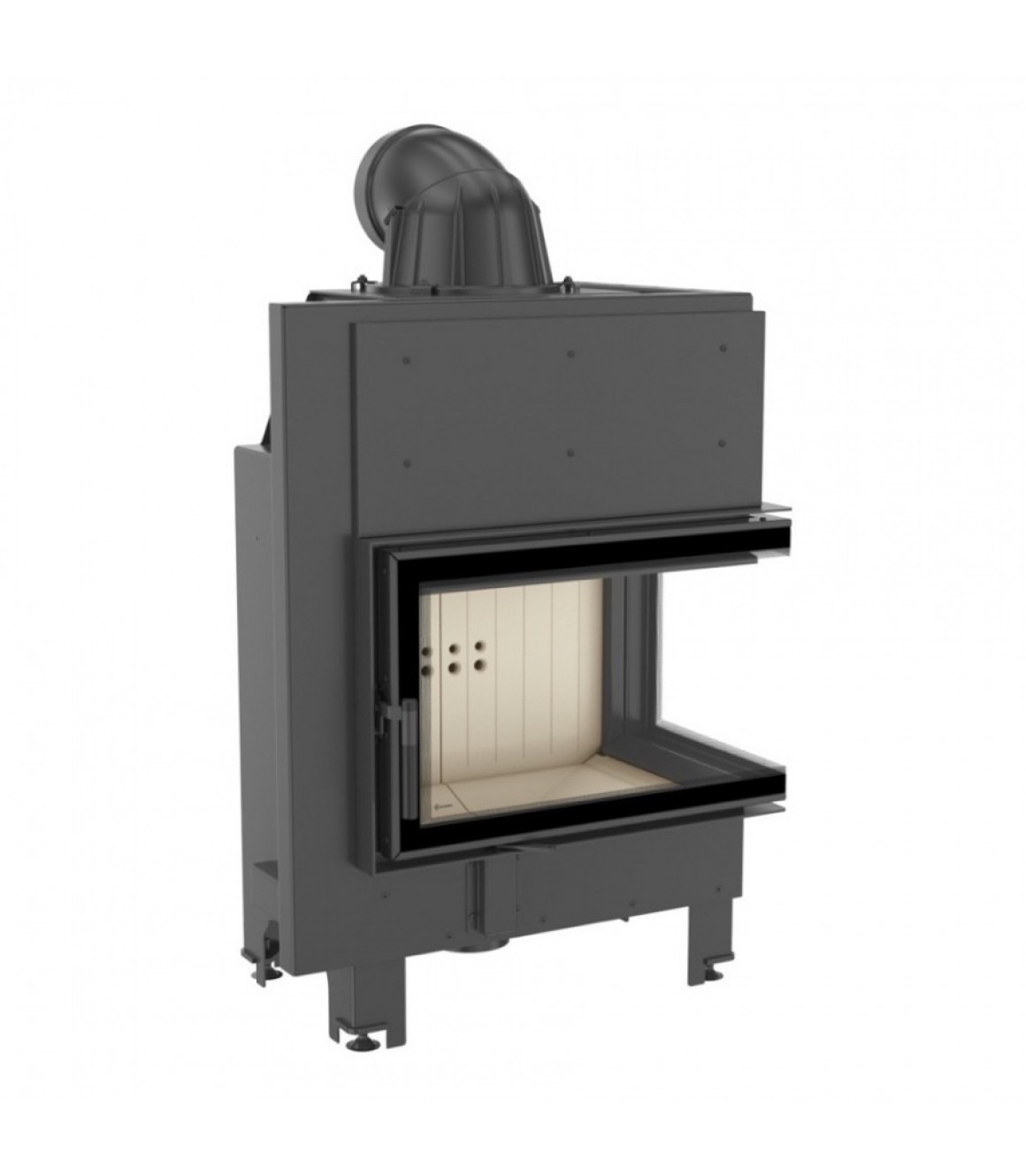 Камінна топка Kratki MBM 10 права BS гнуте скло