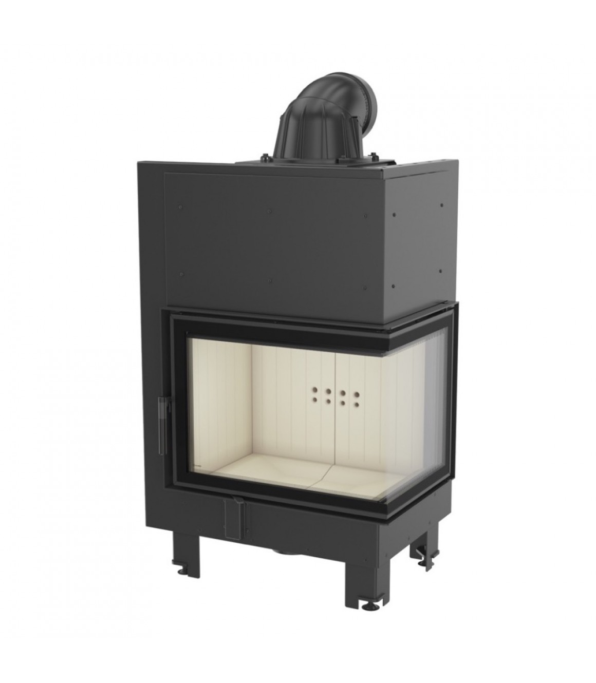 Камінна топка Kratki MBZ 13 права BS гнуте скло