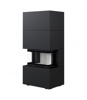Камінна топка Kratki NBC 7 в обудові HOME EASY BOX стальний - чорний