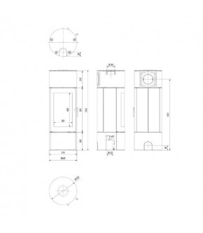 Піч-камін Kratki ANTARES 10