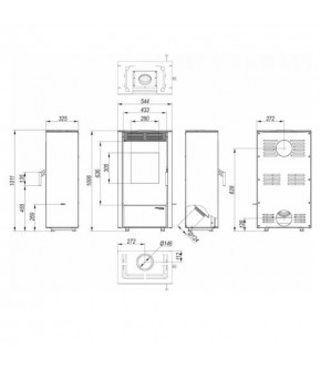 Піч-камін Defro Home VIVA Білий